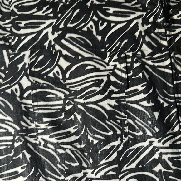 Lafayette 148 New York Women Zip Up Black and White Lightweight Jacket SZ 16 - Picture 4 of 15